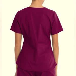 Scrubstar top Lg. raspberry color